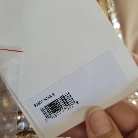 Mac Duggal,‎ Sequined Wrapover  Sleeveless Gown, Nude Gold, Size 8, NWT - Picture 12 of 13